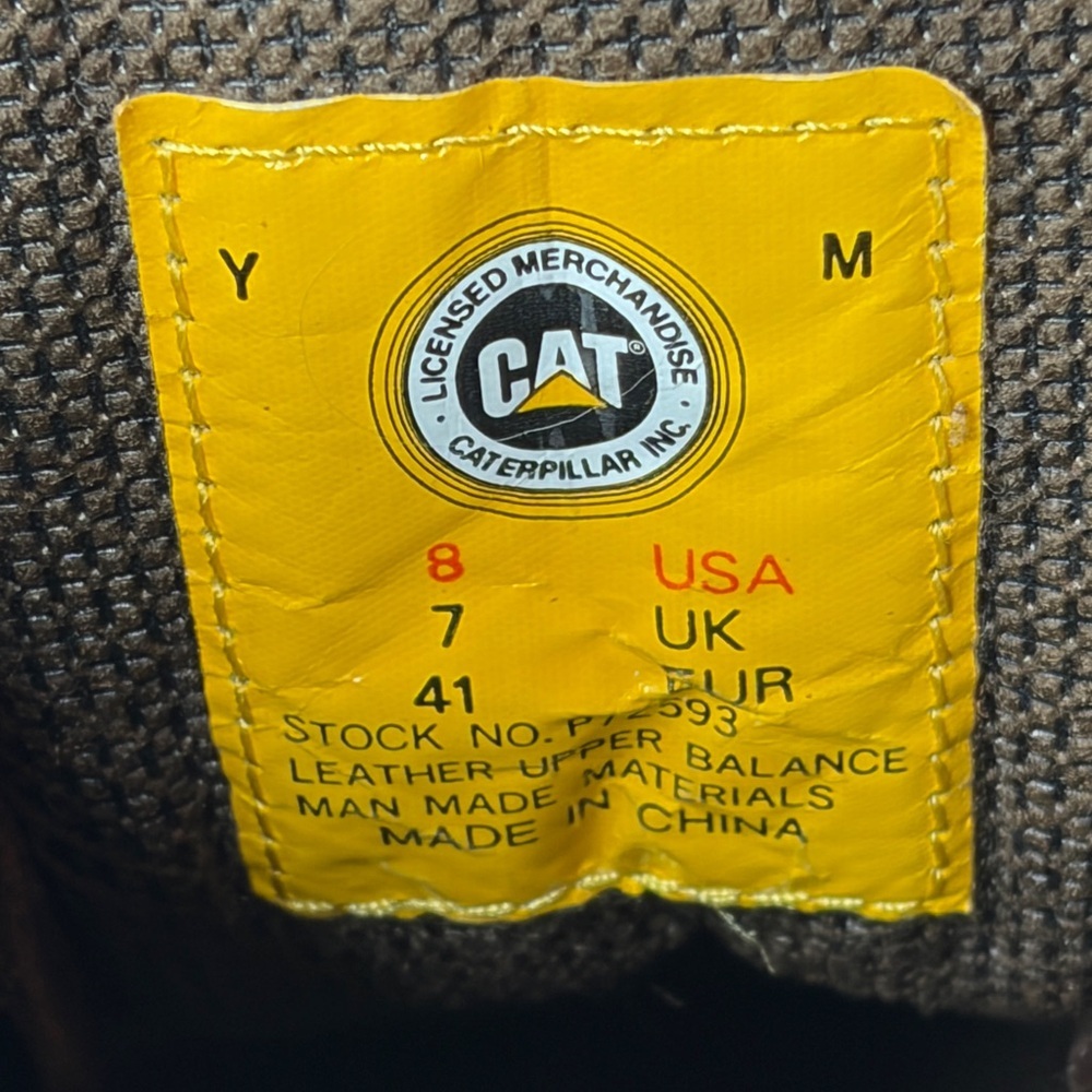 Caterpillar work boots, size 8 - Picture 5 of 10